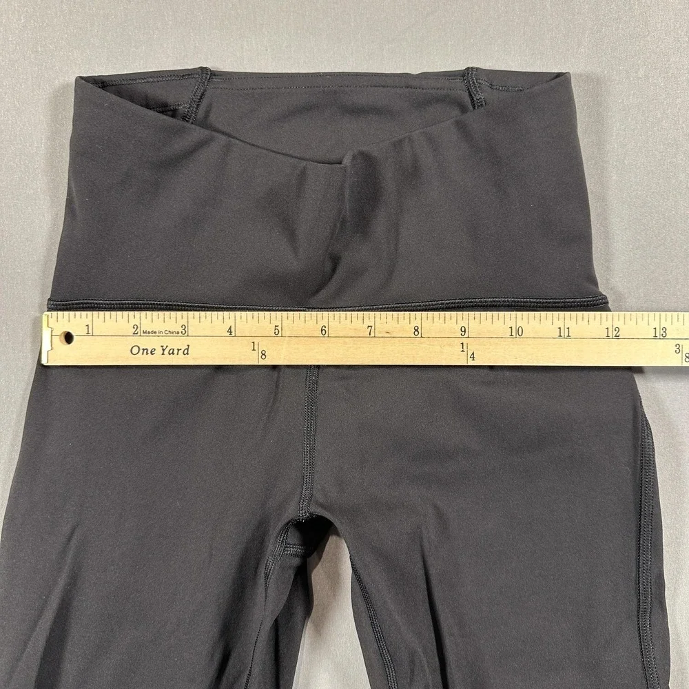 Lululemon Leggings Womens 4 Black High Rise Ankle Yoga Athletic Gym Stretch - Picture 5 of 9